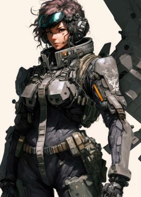 Female Cyborg Soldier