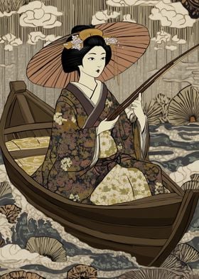 Geisha Fishing 