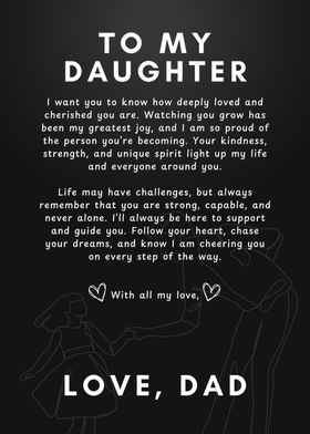 To My Daughter - Dad's Love