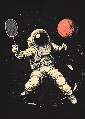 Astronaut Badminton