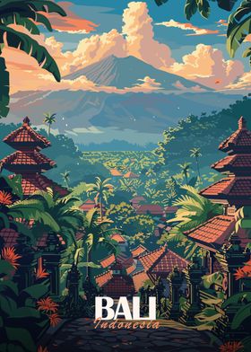 Bali Travel Poster