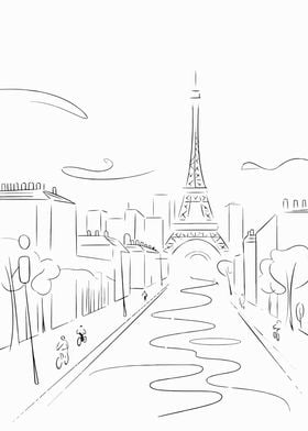 Eiffel Tower Sketch