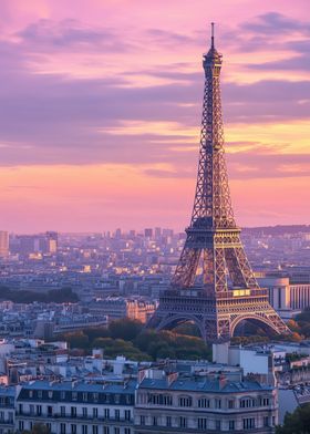 Eiffel Tower Sunset