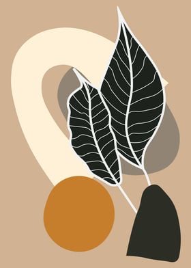 Abstract Leaf Art Print