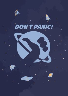 Don't Panic! Space Poster