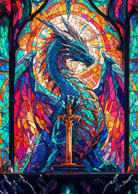 Stained Glass Dragon