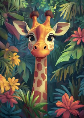 Giraffe in Jungle