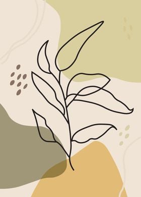 Abstract Plant Art Print