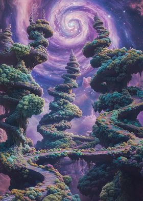 Spiral Galaxy Forest