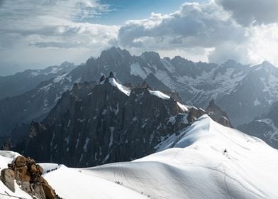 Snowy Mont Blanc