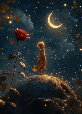 The Little Prince Under the Stars