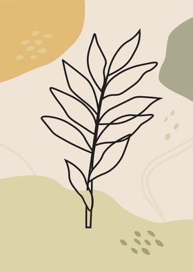 Minimalist Plant Art