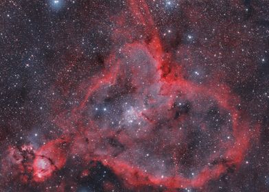 Heart Nebula in Space