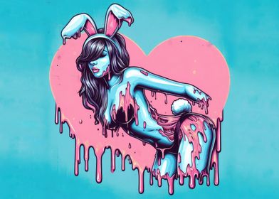 Melting Bunny Girl