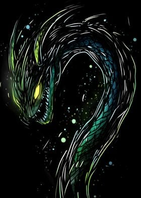 Green Dragon Illustration