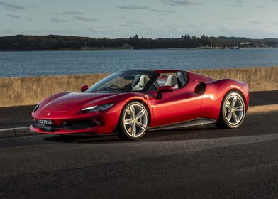 Ferrari Monza SP2 Red Convertible