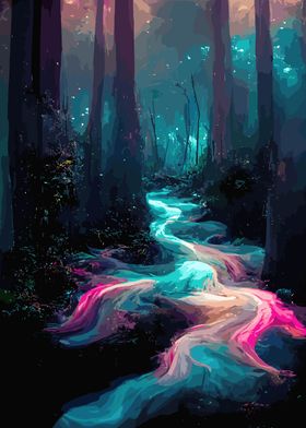 Mystical Forest Stream