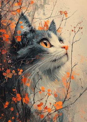 Cat in Autumn