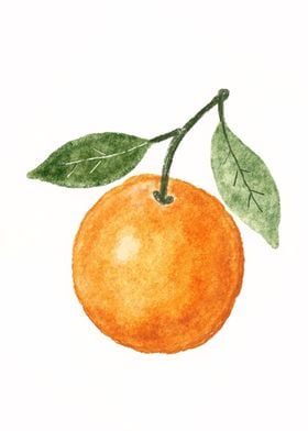 Watercolor Orange