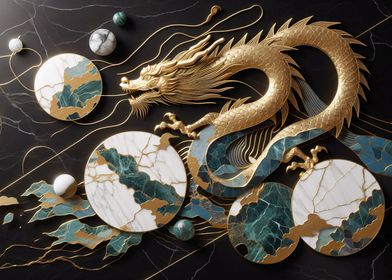 Gold Moon Dragon