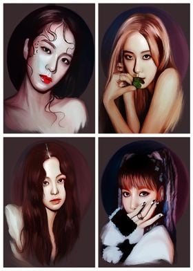 K-Pop Girl Group Portraits