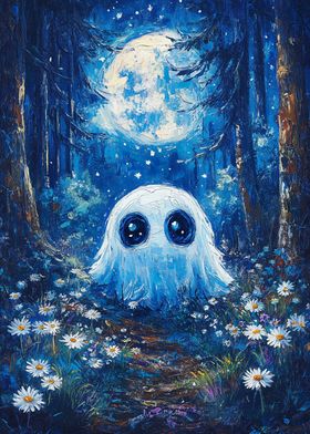 Ghost in the Moonlight Forest