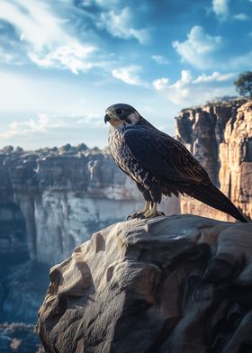 Falcon on Clifftop