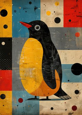 Geometric Penguin Art