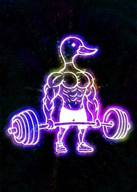 neon Duck Bodybuilder