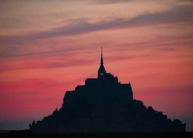 Mont Saint-Michel Silhouette