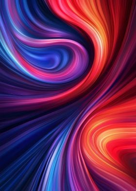 Ai Abstract Swirling Colors