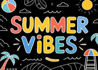 Summer Vibes Illustration