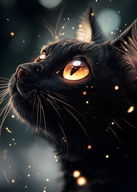 Bombay Cat Under Twilight Sparks