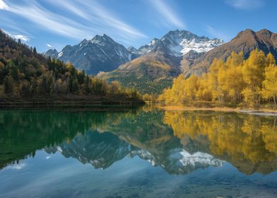 Mountain Lake Reflection