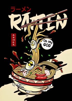 Ramen Noodle Illustration