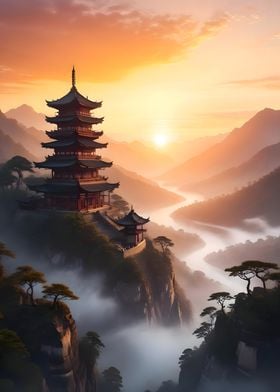 Pagoda on Mountaintop