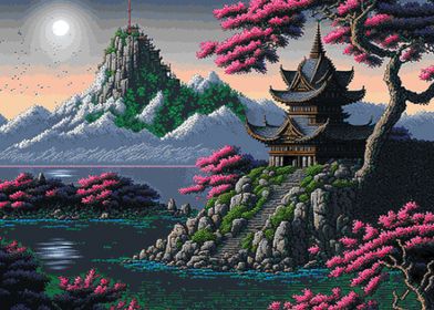 Japanese Temple Landscape