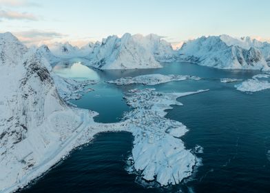 Lofoten - Reine - Norway during Winter