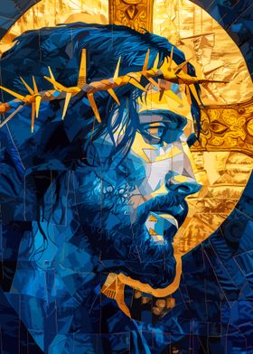 Mosaic Jesus Portrait