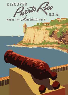 Puerto Rico Travel Poster