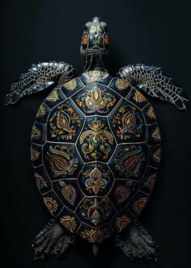 Ornate Turtle Shell