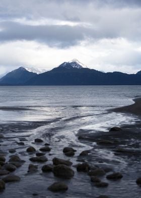 Mountainous Seascape in Homer Alaska