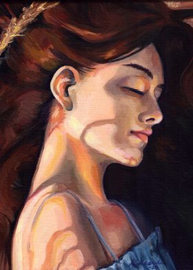 Woman with Closed Eyes