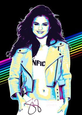 Selena Gomez Pop Art