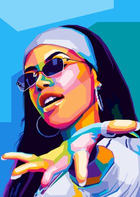 Aaliyah Wpap Pop Art