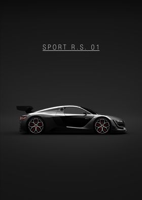 Black 2014 Renault Sport RS 01