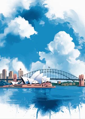 Sydney Opera House Watercolor