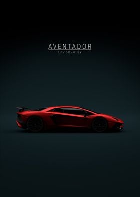 2016 Lamborghini Aventador lp750-4 SV - Red - Green Tint