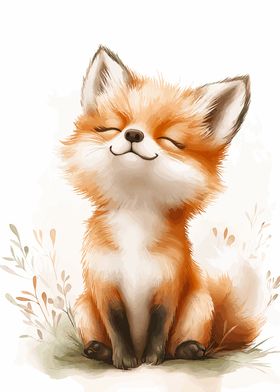 Cute Fox Illustration