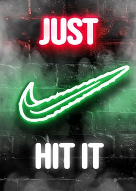 Just Hit It Weed Neon Sign